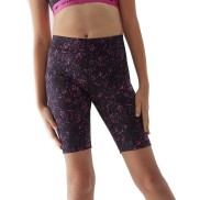 4F TFSHF286 Girls Sport Leggings, Black/Pink