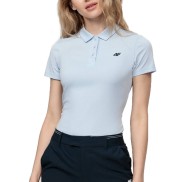 4F TSDF080 Women's Polo Shirt, Light Blue