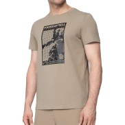 4F TSM062 Men's Regular Organic Cotton T-shirt, Light Brown