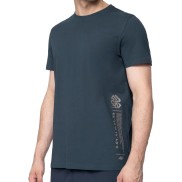 4F TSM063 Men's Regular Organic Cotton T-shirt, Dark Blue