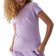 4F TTSHF0816 Girls Cotton T-Shirt, Violet