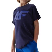 4F TTSHM0794 Boy's Cotton T-Shirt, Navy