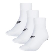 4F USOCM278 Men's Casual Crew Socks 3-Pack, White