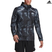 adidas Marathon Fast Graphic Jacket, Black/Black