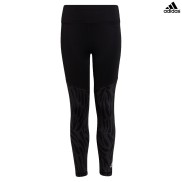 adidas Optime AeroReady Training Stretch Girls Graphic Tights, Black