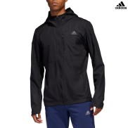 adidas Own the Run Hooded Wind Men's Jacket, Black