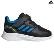 adidas Runfalcon 2.0 Infant Kids Shoes, Black/Blue