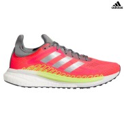 adidas SolarGlide 3 ST Women's Shoes, Pink/Silver/Green
