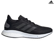 adidas Supernova Kids Running Shoes, Black/Grey/White