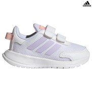 adidas Tensaur I Kids Shoes, Cloud White/Purple Tint