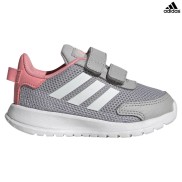 adidas Tensaur I Kids Shoes, Grey/White/Super Pop