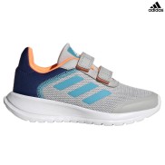 adidas Tensaur Run 2.0 CF Kids Shoes, Grey/Blue/Orange