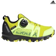 adidas Terrex Agravic Boa RAIN.RDY Kids Hiking Shoes, Yellow/Black