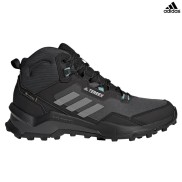 adidas Terrex Ax4 Mid Women's Gore-Tex Hiking Shoes, Black/Grey/Mint
