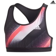 adidas Unleash Confidence Girls Sports Bra Top, Black/Pink