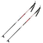 Alpina ST Jr Kids Poles, Black/Red/White