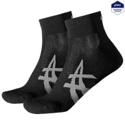 Asics 2PPK Cushioning Socks, Black | Run