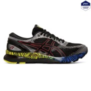 Asics Gel-Nimbus 21 LS Men's Running Shoes, Black/Electric Blue