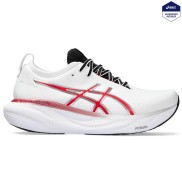 Asics Gel-Nimbus 25 Anniversary Men's, White/Classic Red