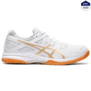 Asics Gel-Task 2 Women's Indoor Shoes, White/Gold | Zāles Apavi