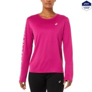 Asics Katakana Women's LS Top, Fuchsia Red