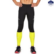Asics Lite-Show 2 Men's Running Tights, Black/Yuzu