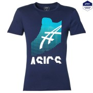Asics Men's Graphic Kayano T-Shirt, Peacoat/Blue/White