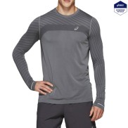 Asics Men's Long Sleeve Seamless Shirt, Grey
