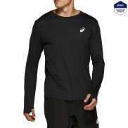 Asics Men's Silver LS Top, Black