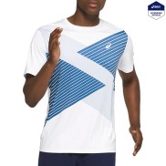 Asics Men's Tokyo SS Top, White/Blue