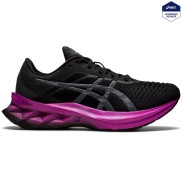 Asics Novablast Women's Running Shoes, Black/Grape