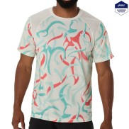 Asics Road Print SS Running Shirt - Men's