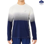 Asics Seamless LS Men's Top, Birch/Blue Expanse