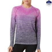 Asics Seamless LS Women's Top, Bold Magenta/Blue Expanse