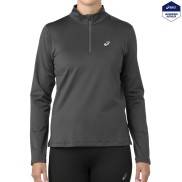 Asics Silver Winter 1/2 zip Women's Top, grey