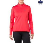 Asics Silver Winter 1/2 Zip Women's Top, Laser Pink