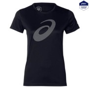 Asics Silver Womens Running Top # 2 Graphic, Black