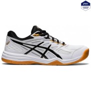Asics Upcourt 4 Men's Indoor Shoes, White/Black