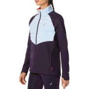 Asics Women's Winter Run Jacket, Night Shade Heather/Soft Sky
