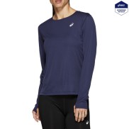 Asics Woman's Silver LS Top, Peacoat