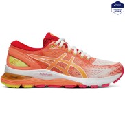 Asics Gel-Nimbus 21 Women's, white/sun coral
