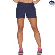Asics Women's Shorts Silver 4in, Peacoat