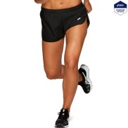 Asics Women's Silver Split Shorts, Black