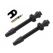 Barbieri tubeless valve aluminium SV 60mm black 2 pieces