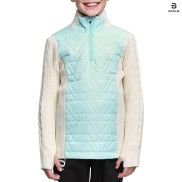 Bjorn Daehlie Half Zip Comfy Kid's, Iced Aqua