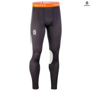 Bjorn Daehlie Men's Training Tech Pants, Black/Orange
