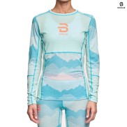 Bjorn Daehlie Mountain Women's Merinio Wool LS, Iced Aqua