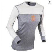 Bjorn Daehlie Performance-Tech LS Women's Baselayer Shirt, Grey/White