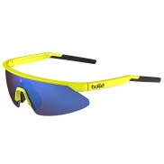 Bolle Micro Edge Sunglasses, Acid Yellow Matte, Brown Blue
