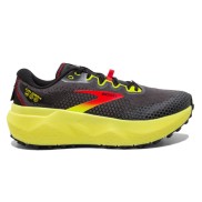 Brooks Caldera 6 Men's Trail Running Shoes, Black/Fiery Red/Blazing Yellow